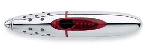Cross Made in the USA Red Metal Ion Gel Ink Rollerball Pen with Key Clip and Lanyard. Roots Engraved on side