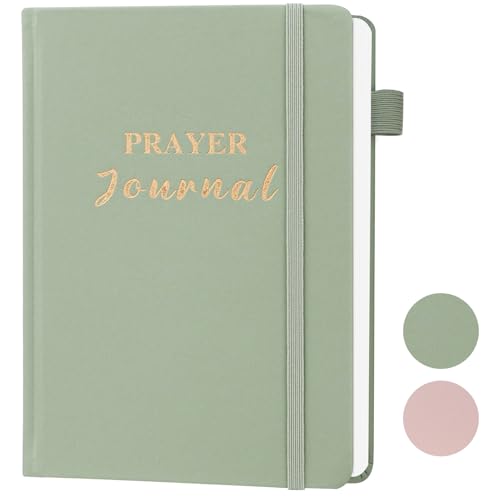 Prayer Journal for Women - 60 Weeks Bible Journal with Prompts, Verse - color: Green