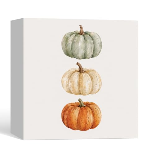 Fall Pumpkin Decor Wooden Box Sign - color: Fall-10