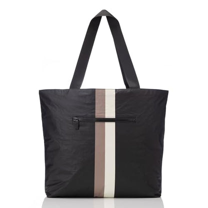 ALOHA Collection Day Tripper Tote | Lightweight, Packable, and Splash-Proof Beach Tote Bag | Easy to Clean - color: Caffe on Black, size: One Size - Day Tripper Tote