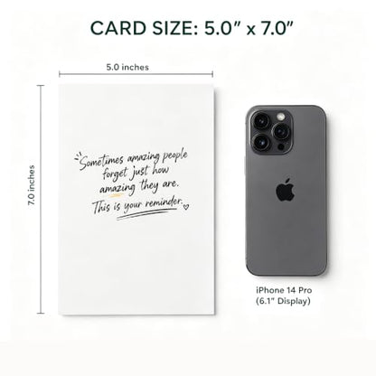 Encouraging Positive Affirmation Sentimental Gift Card - color: QY-151