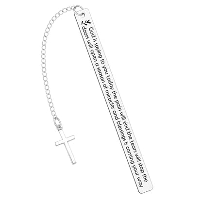 Inspirational Christian Bookmarks Gifts Bible Verse Bookmarks Gift for Book Lovers Religious Metal Bookmark for Women Friends First Communion Graduation Retirement Gifts - color: Religious Bookmark 14