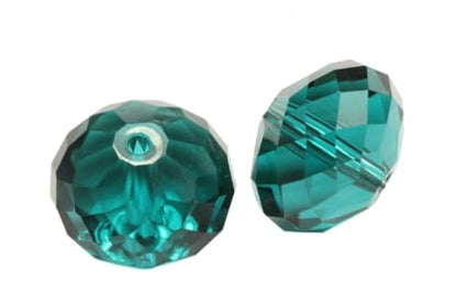 24pcs Adabele Austrian 6mm Faceted Rondelle Crystal Beads Emerald Green - color: Emerald Green, size: 4mm x 6mm - 24pcs