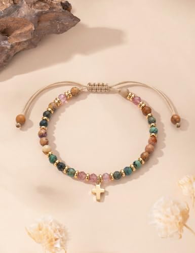 Bracelets for Girls Cross Soccer Bracelets Birthday Gifts for Girl - color: 6# 5th Grade Grad