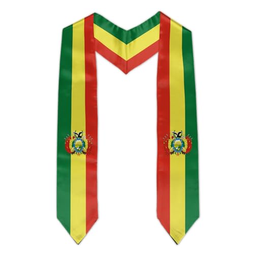 Graduation Flag Stole Sash Scarf Day Gifts - color: Bolivia Flag