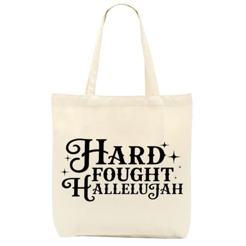 Christian Gifts for Women, Floral Faith Canvas Tote Bag, Faith Gifts for Women Mom Inspirational - color: Christian 769