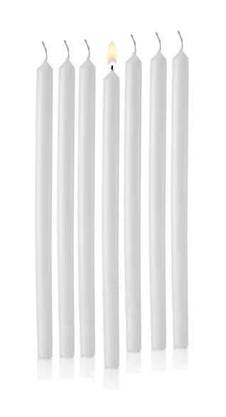 D'Light Online White Mechanical Candle Wax Refills - Small Diameter (Thin) Cartridge Candle Ideal for Church Services, Candlelight vigils and Ceremonies - (Mechanical Refills - Set of 144)