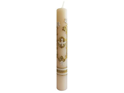 Candle for Baptism, Confirmation or Wedding Prayer - Cirio para Bautizo, Confirmacion O Boda Handmade Gift Catholic