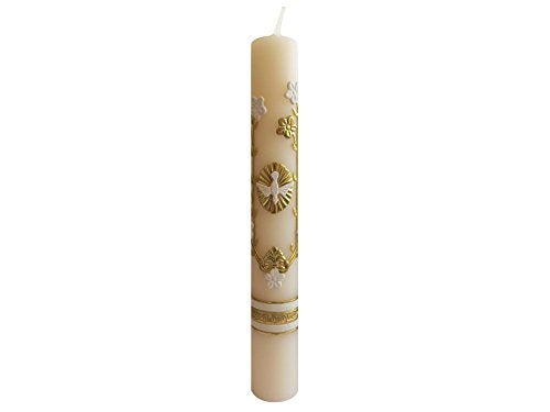 Candle for Baptism, Confirmation or Wedding Prayer - Cirio para Bautizo, Confirmacion O Boda Handmade Gift Catholic