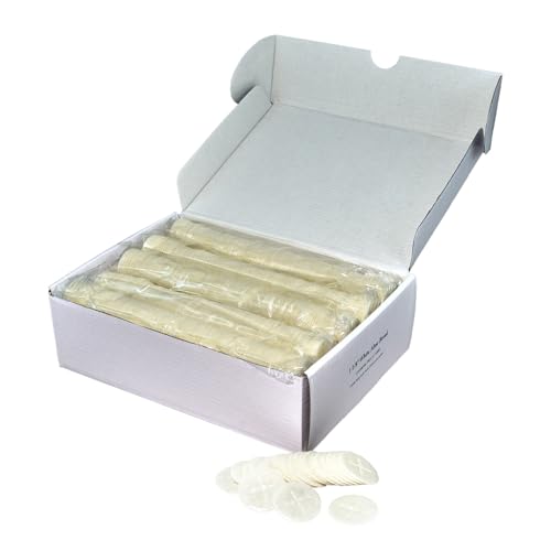 Charistia - White Altar Bread - Communion Wafers/Communion Bread - 1 1/8’’ Patterned Wafers for Celebrations, Not Crumbling, Traditional Taste, No Preservatives, Packaging - 1000 Pcs/Box
