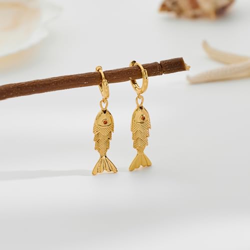 Gold Silver Hoop Earrings for Women - color: gold B