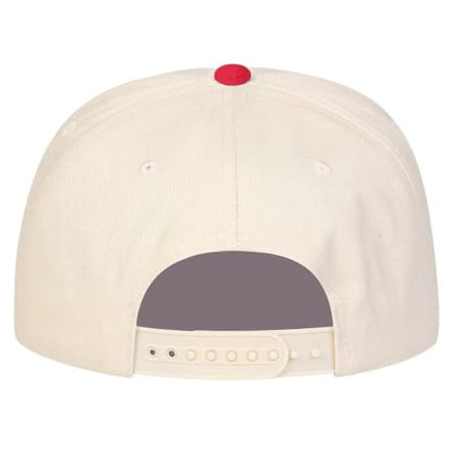 Trendy Embroidered Baseball Cap for Men & Women, Adjustable Snapback Hat for Casual Wear - color: Red Beige 621