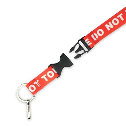 Limeloot Lanyard – Soft Neck Lanyard with Quick Release & Key Ring – ID Badge Holder & Keychain Lanyard for Men & Women - color: Do Not Touch
