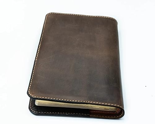 Real Leather KJV Large Print Bible. Option to Laser engrave name, initials, or logo. Personalized Gift for Wedding, Baptism, Graduation, Birthday or whatever occasion. Handmade in the USA.