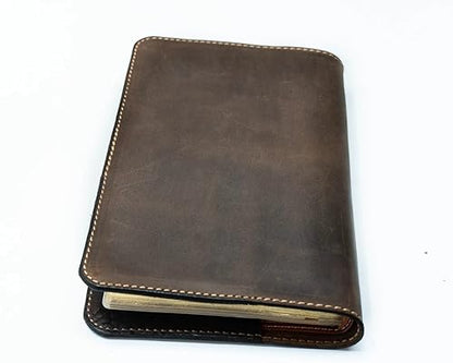 Real Leather KJV Large Print Bible. Option to Laser engrave name, initials, or logo. Personalized Gift for Wedding, Baptism, Graduation, Birthday or whatever occasion. Handmade in the USA.