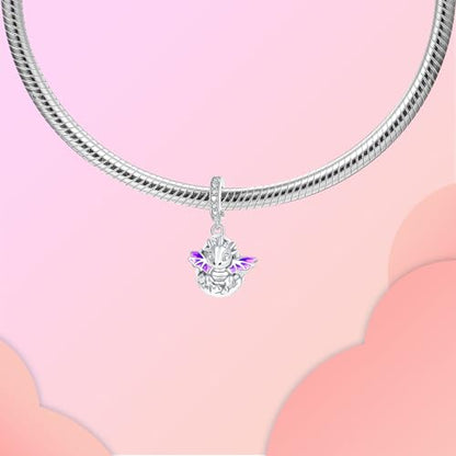 LUXILLA 925 Sterling Silver Charm Golden Family Tree Sparkling Cross Cute Dragon Charms Fits Bracelets Necklace Pendant Bead Jewelry Gift for Women Family Friends - color: Cute Dragon Dangle Charm