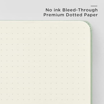 &And Per Se Dotted Journal Notebook, A5 Hardcover Aesthetic Dotted Notebook – 160 Pages 100gsm Thick Dot Grid Paper, 3 Sticker Sheets – Gift-Ready Journaling Kit for Women (Colorful Stripes) - color: h.Colorful Stripes, style: Dotted with Pattern