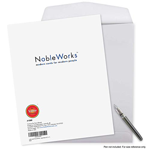 NobleWorks 1 Jumbo Funny Get Well Card Chainsaw Anesthesia Humor J1300 - style: Chainsaw Anesthesia