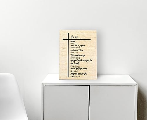 WODMIS Bible Verses Christian Wall Decor Framed Canvas Art - Scripture Religious Home Decorations for Living Room, Bedroom - Inspirational 11x14 Wall Art
