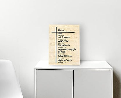 WODMIS Bible Verses Christian Wall Decor Framed Canvas Art - Scripture Religious Home Decorations for Living Room, Bedroom - Inspirational 11x14 Wall Art