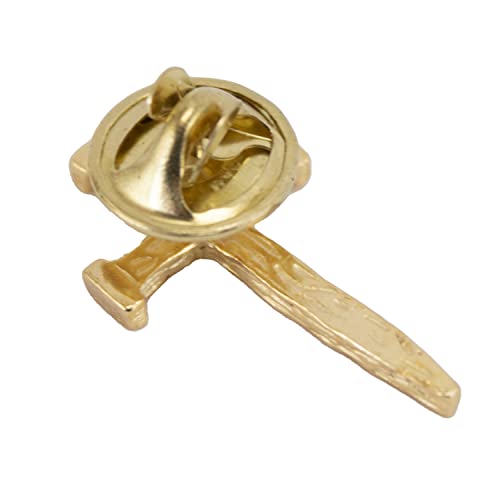 Cathedral Art (Abbey & CA Gift) Nail Cross Inspirational Lapel Pin, One Size, Gold