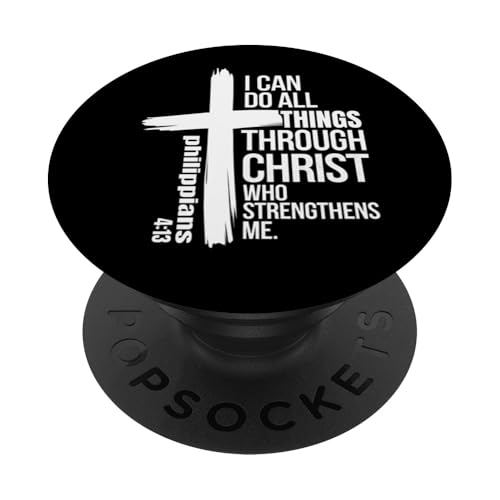 Christian Inspirational Cross Design PopSockets Adhesive PopGrip - style: Adhesive PopGrip