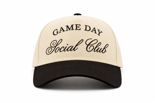 Vintage Embroidered Lettering Dad Hat Original Classic Low Profile Baseball Cap Golf Adjustable Unconstructed Plain Snapback - color: Beige/Black