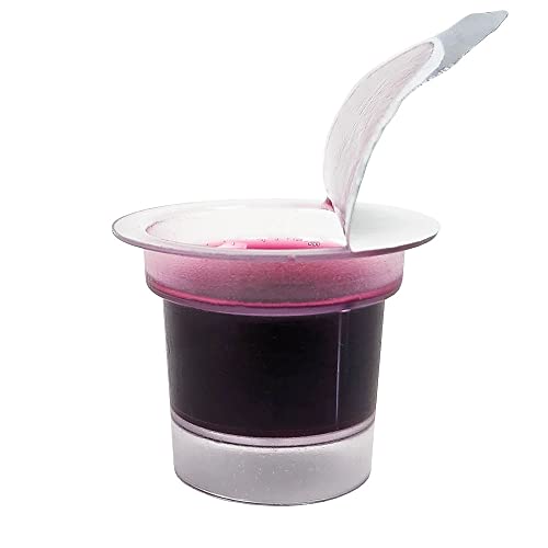 TrueVine Top & Bottom Communion Cups and Wafer Set - Prefilled Cups with Fresh Unleavened Bread & Grape Juice - Carefully Packaged & Easy to Open, Ideal First Communion Favors for Guests (100 Count)