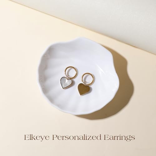 Natural White Sea Shell Long Pendant Earrings for Women Iridescent Elegant 18K Gold-Plated Titanium Steel Jewelry Minimalist & Unique - color: 4023-Gold