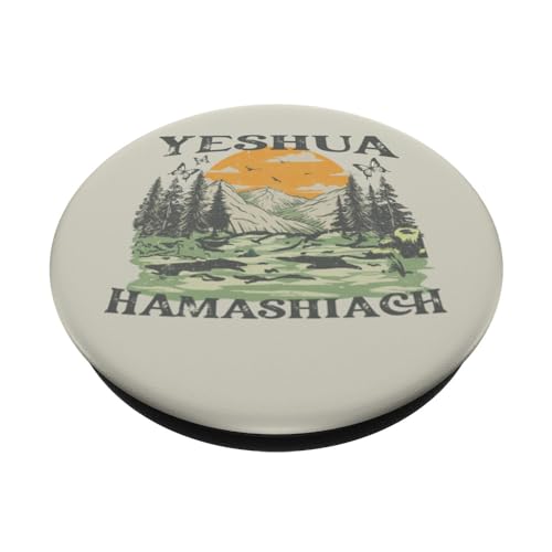 Yeshua Hamashiach Jesus Scripture Christian Bible Faith PopSockets Standard PopGrip - style: Standard