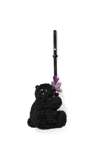 kate spade new york Women's Novelty Bag Charm - color: Black Shearling Penelope Bear Critter