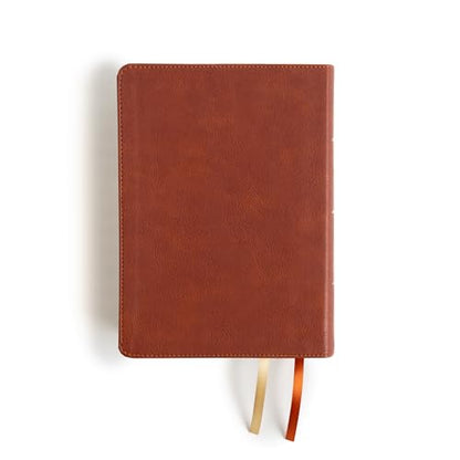 CSB Study Bible, Personal Size, Digital Study Edition, Burnt Sienna LeatherTouch, Red Letter, Study Notes and Commentary, Illustrations, Articles, Word Studies, Outlines, Timelines