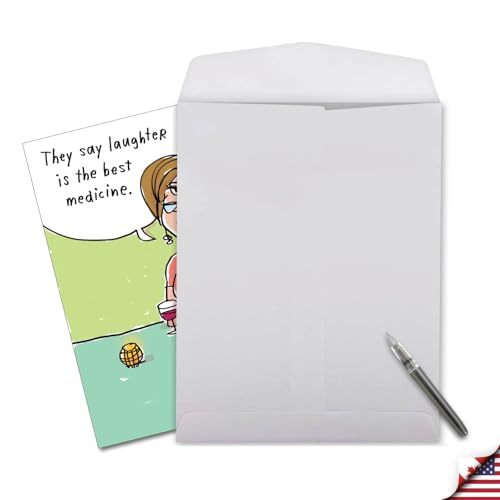 NobleWorks Jumbo Funny Get Well Soon Card Cartoon Humor Feel Better J9679 - style: Best Medicine