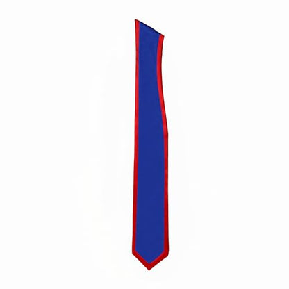 Unisex Adult Graduation Honor Stole Classic End With Trim 72" Long - color: Royal Blue With Red Trim