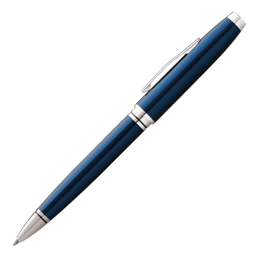 Cross AT0662-9 Coventry Ballpoint Pen, Oil Based, Blue Lacquer, Genuine Imported - color: blue lacquer, style: Single Item