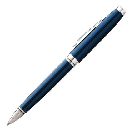 Cross AT0662-9 Coventry Ballpoint Pen, Oil Based, Blue Lacquer, Genuine Imported - color: blue lacquer, style: Single Item