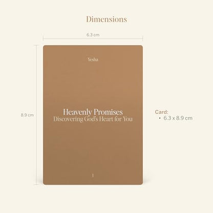 Yesha 52 Heavenly Promises Pocket Bible Verse Cards | Discovering God's Heart for You | Compact Christian Affirmation Cards for Daily Devotional Prayer | Premium Pocket-Size Faith Gift for Men & Women