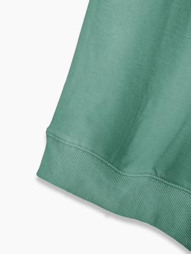 Christian Sweatshirt Women Pray On it Over it Through it Crew Neck Religious Faith Pullover Inspirational Tops - color: Green, size: XX-Large
