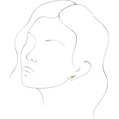 14k Yellow Gold Polished Religious Guardian Angel Wing Stud Earrings Stud Earring for Women
