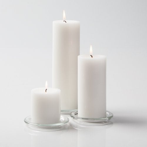 Richland® White Pillar Candles Set of 18 - color: White, size: 3'' Set 18pcs