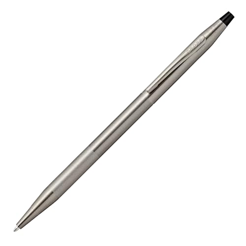 Cross Classic Century Titanium Gray Micro-knurl Ballpoint Pen, Black Ink - color: Titanium Gray Micro-knurl