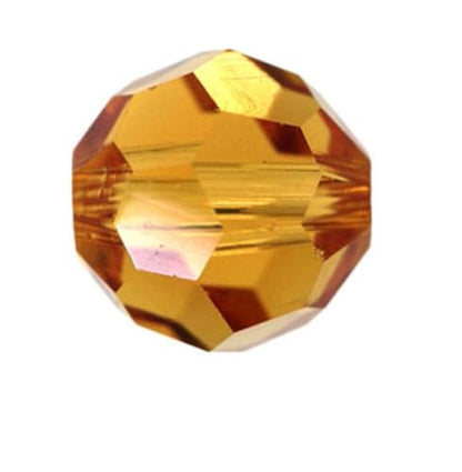 100pcs Adabele Austrian 4mm (0.16 Inch) Small Faceted Round Crystal Beads Amber Yellow Compatible with Swarovski Crystals Preciosa - color: Amber Topaz/Yellow, size: 4mm Small (100pcs)