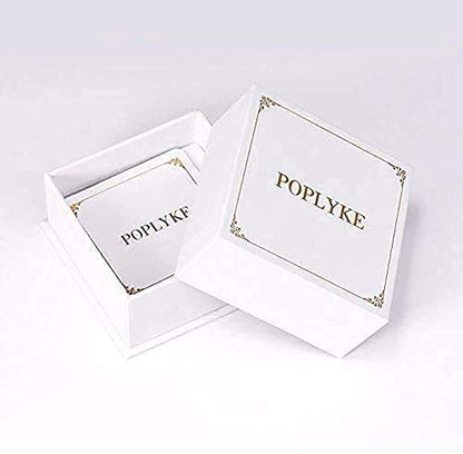 POPLYKE Cross Necklace 925 Sterling Silver Cross Pendant for Men Women - style: B-20" Silver