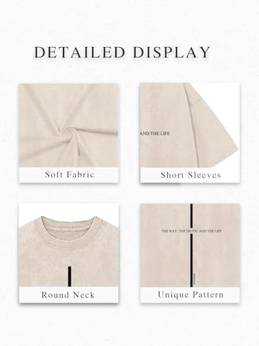 Jesus is King Shirt Christian Shirts for Men Oversized Religious Top - color: Apricot1, size: X-Large