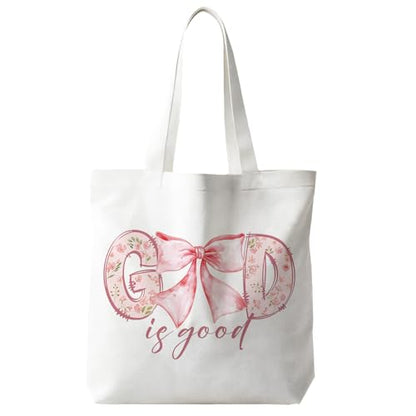 JINYO Christian Canvas Tote Bag, Bible Tote Bags for Women - color: Christian Tote Bag-1