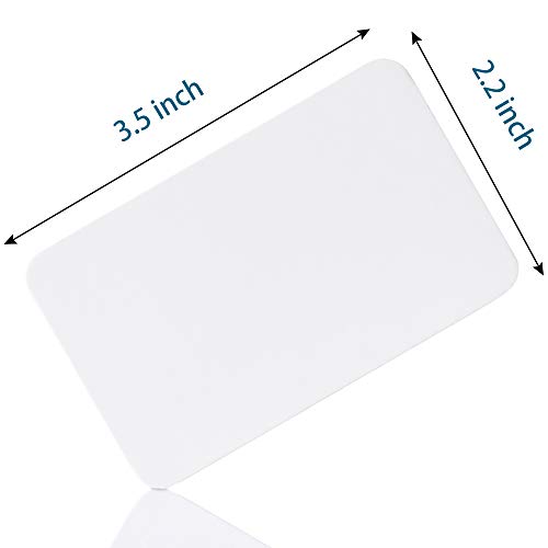 Primbeeks 300pcs Premium White Blank Business Cards, 3.5x 2.2 inch Small Blank White Cardstock Note business kraft paper cards - color: White, size: 300