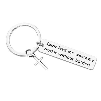 Xiahuyu Christian Keychain - Bible Verse Baptism & Communion Gift - Inspirational Religious Gifts for Women & Men - color: Christian-4