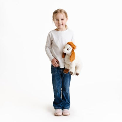 ANGEL STUDIOS | David Tali Plushie | Lamb Plush Toy | Cute Soft Stuffed Animal | Spiked Hair Detail | Self Standing 14 Inches