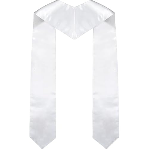 Clergy Stole & Choir Stole with Cross Embroidery 60'' (Pink) - color: White