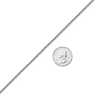 FOSIR Mens Chain Necklaces, Stainless Steel Rolo Chain Necklace for Men and Women, Silver Tone Box Chains for Men, Wide 2/3/4/5mm - size: 28.0 Inch long, style: 3mm-stainless steel